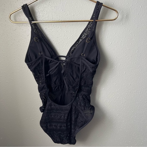 BECCA by Rebecca Virtue Color Play Plunge Neck One Piece Swimsuit - Picture 4 of 6